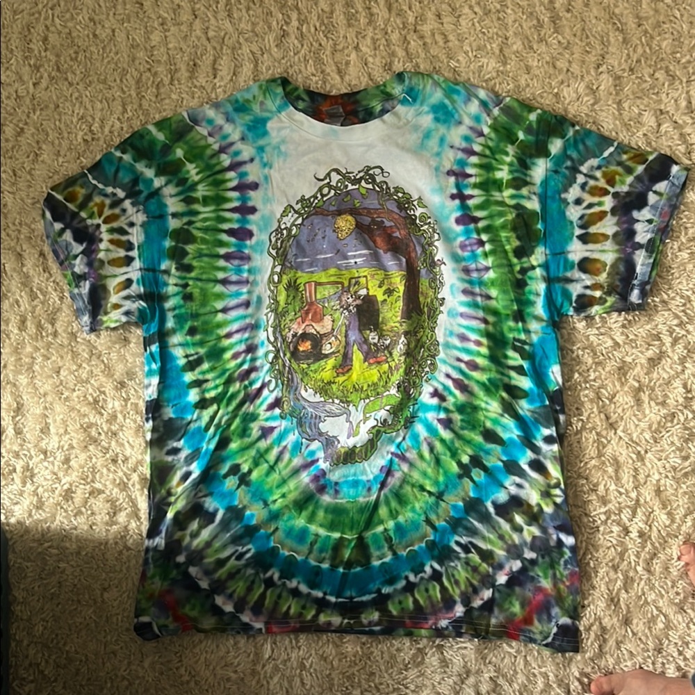 GRATEFUL DEAD Colorful Tie-Dye Graphic T-Shirt NEVER WORN PRISTINE CONDITION XL